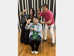 左から酒井法子さん、花柳糸之さん、森田健作さん