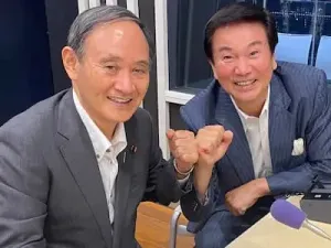 菅義偉総理（左）と森田健作（右）の画像