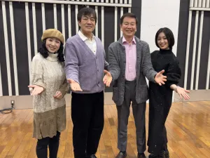 左から西村知美さん、野口五郎さん、森田健作さん、酒井法子さん