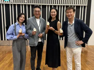 左から酒井法子さん、南部厚志さん、YUIさん、森田健作さん