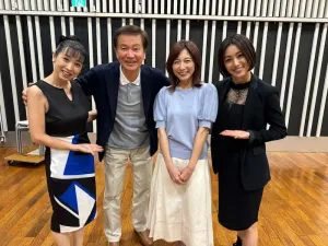 左から西村知美さん、森田健作さん、市來玲奈さん、酒井法子さん