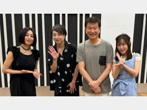 左から酒井法子さん、えまおゆうさん、森田健作さん、風谷南友さん