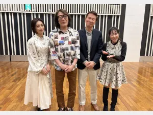 （左から）酒井法子、矢沢透、森田健作、風谷南友の画像