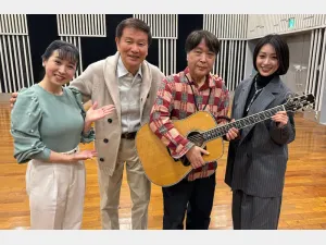 左から西村知美さん、森田健作さん、坂元昭二さん、酒井法子さん