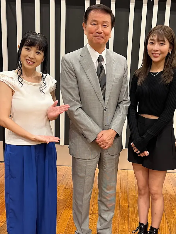 （左から）西村知美、森田健作、花リナ