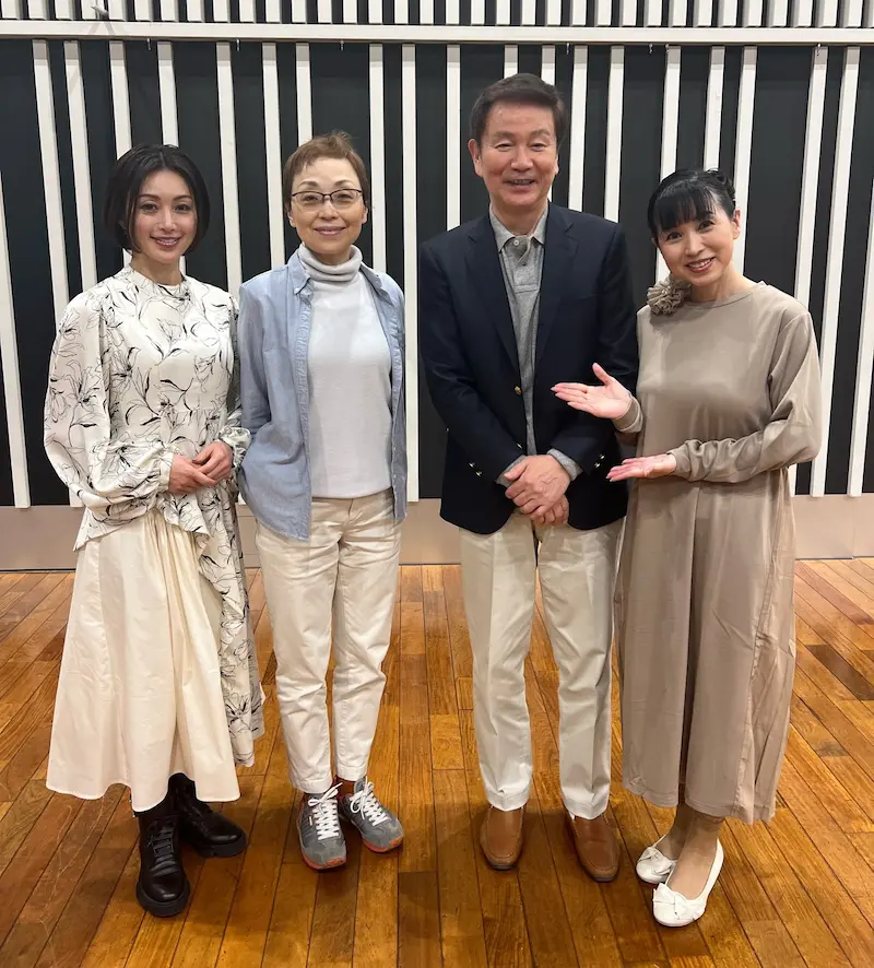 （左から）酒井法子、クミコ、森田健作、西村知美の画像