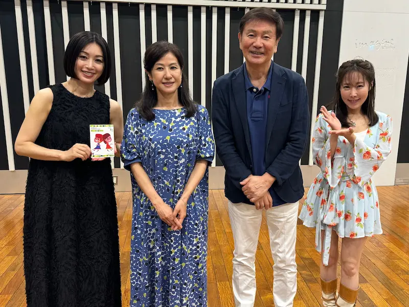 左から酒井法子さん、小林綾子さん、森田健作さん、風谷南友さん