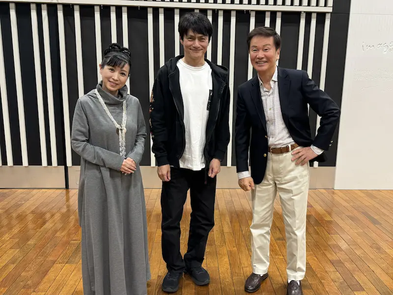 ニッポン放送「青春の勲章はくじけない心」左から西村知美さん、松村雄基さん、森田健作さん